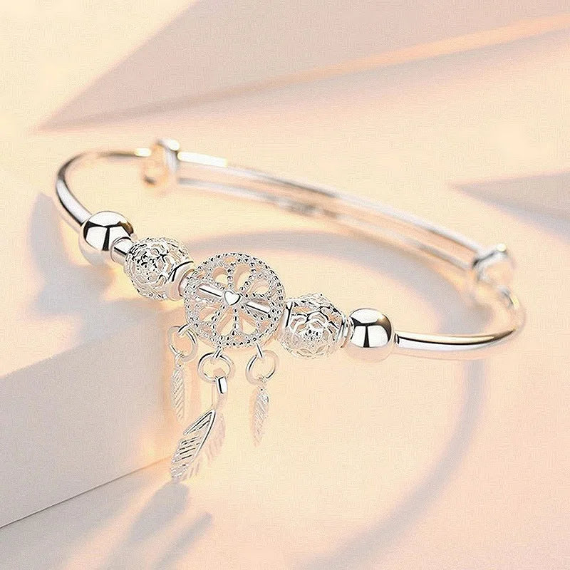 Adjustable Charm Bracelet – 925 Sterling Silver