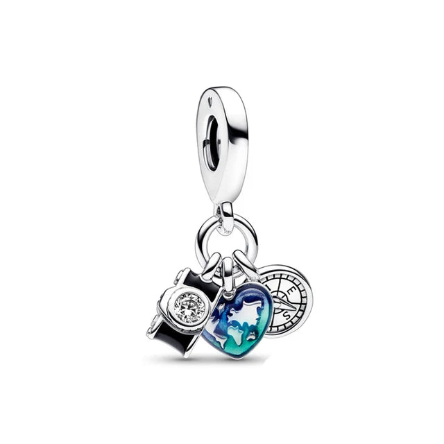 Blue Moon & Stars – 925 Sterling Silver