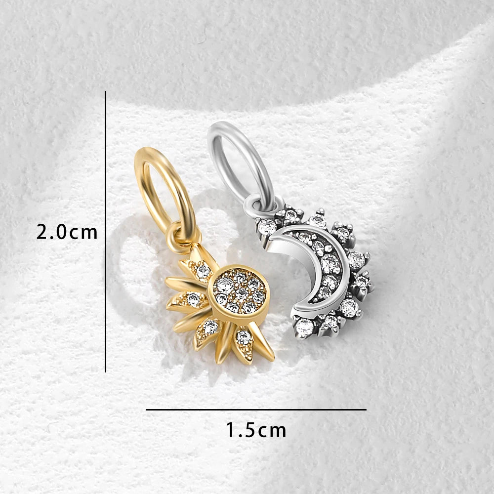 Blue Moon & Stars – 925 Sterling Silver