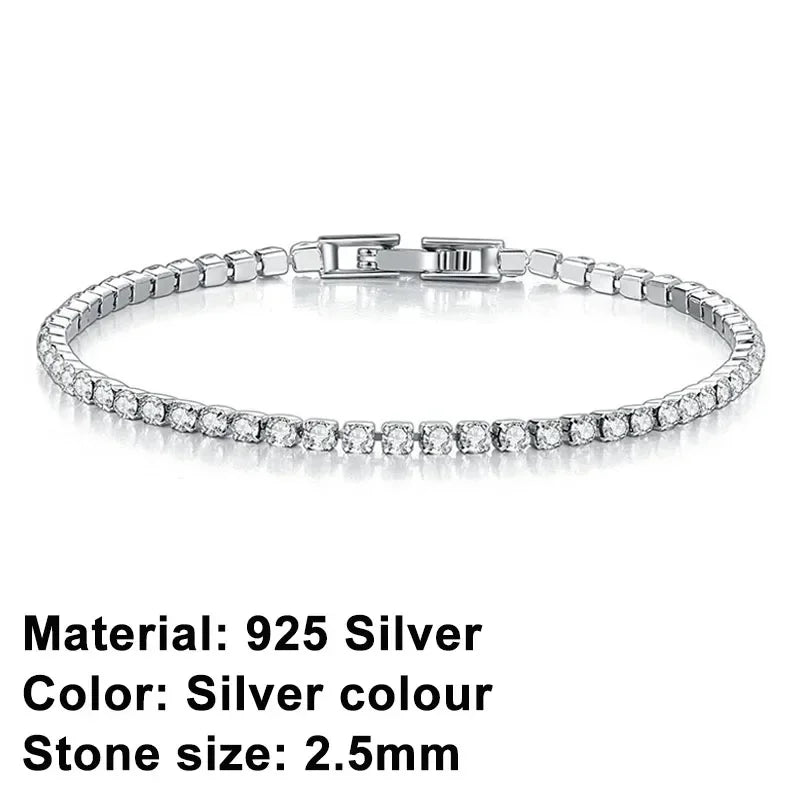 Crystal Bracelet – 925 Silver Sterling