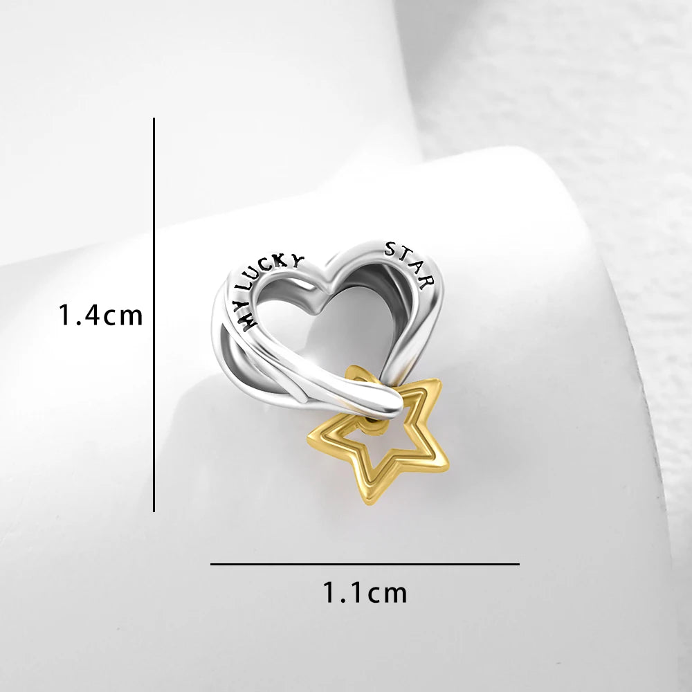 Blue Moon & Stars – 925 Sterling Silver