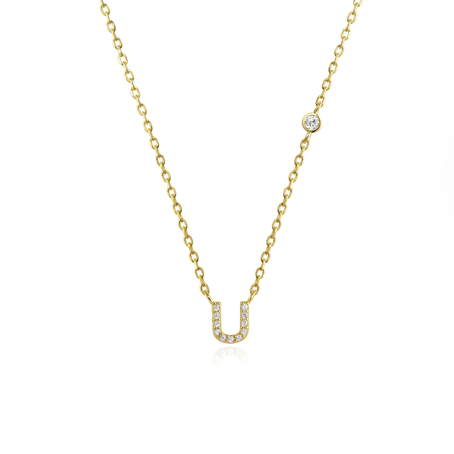 Initial Pendant Necklace – Elegant 925 Sterling Silver