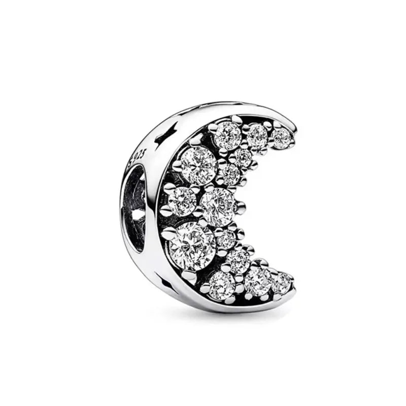 Blue Moon & Stars – 925 Sterling Silver