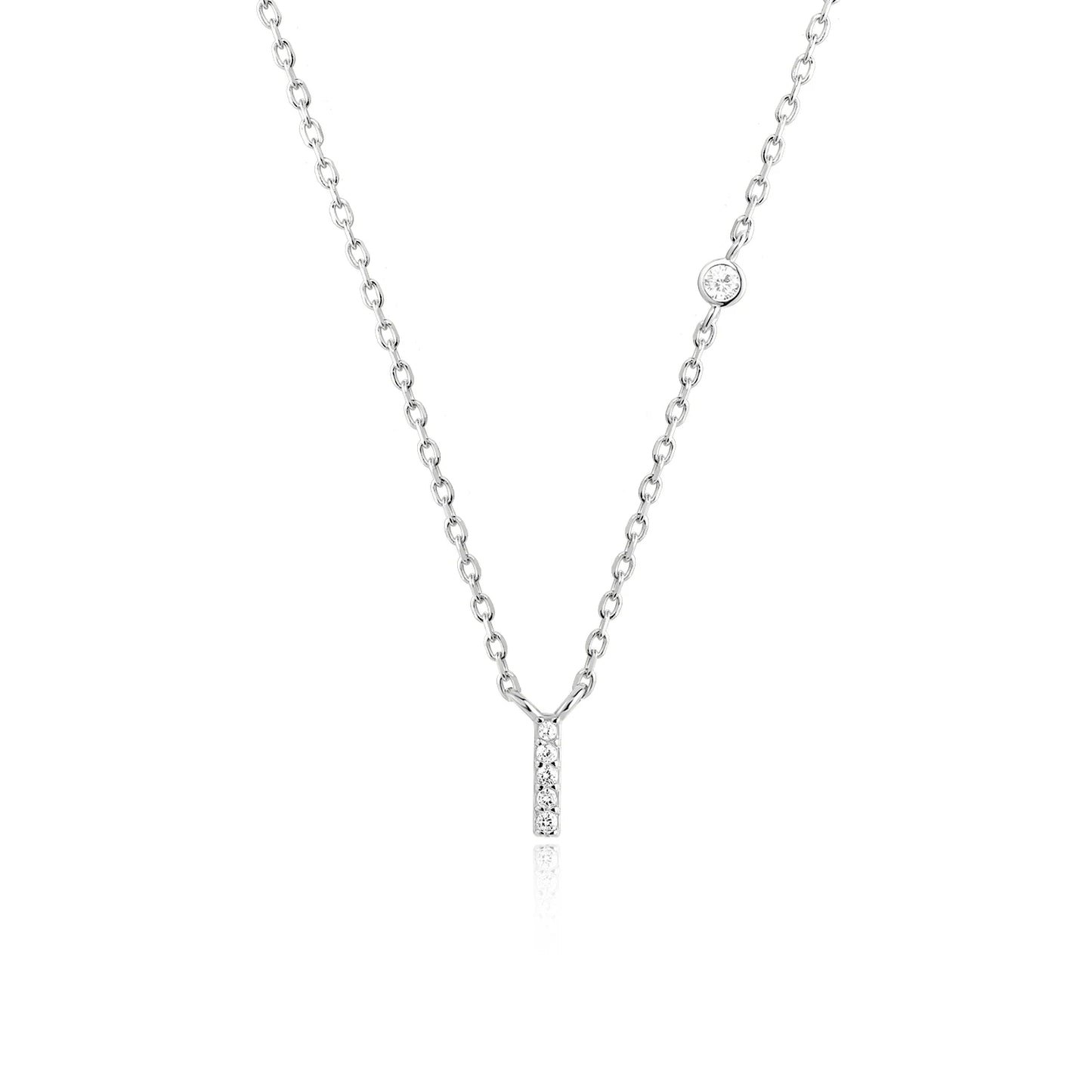 Initial Pendant Necklace – Elegant 925 Sterling Silver
