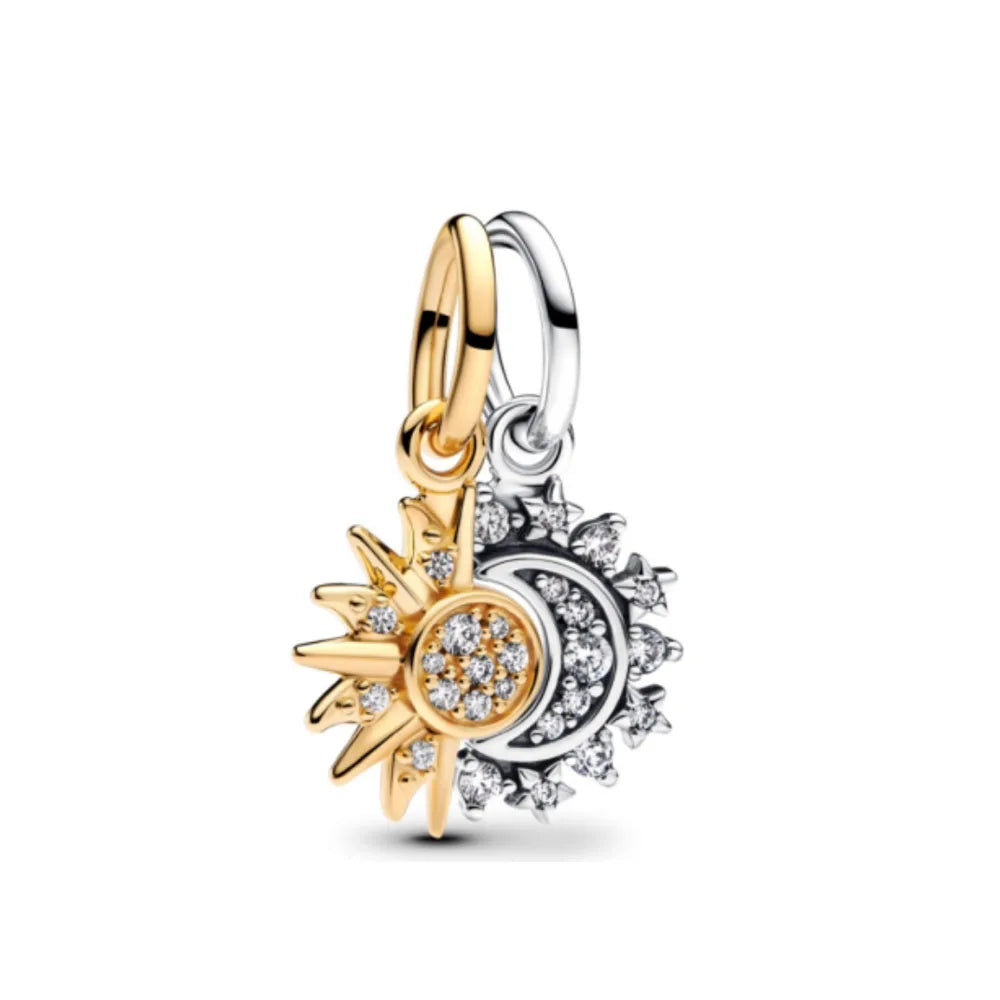 Blue Moon & Stars – 925 Sterling Silver