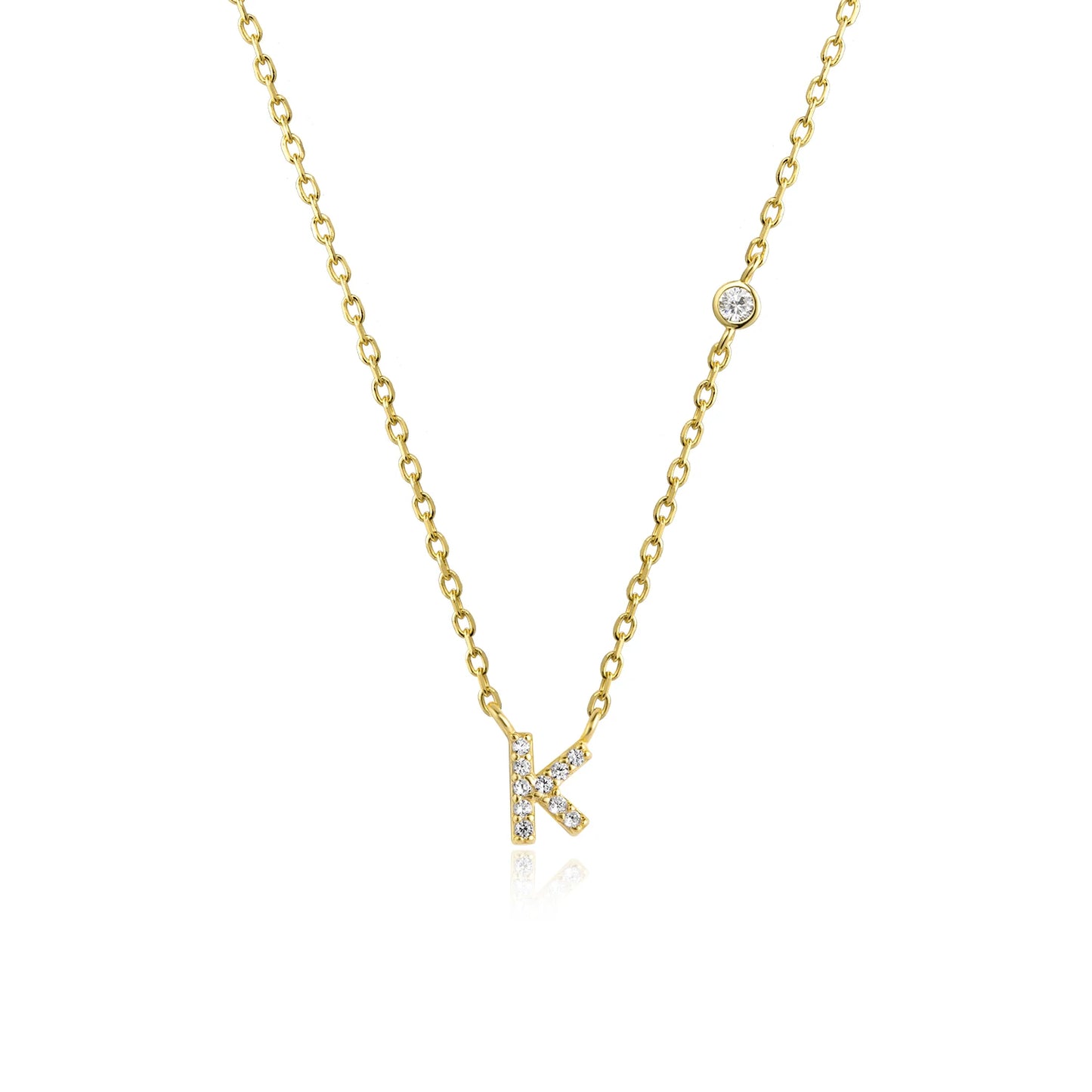 Initial Pendant Necklace – Elegant 925 Sterling Silver