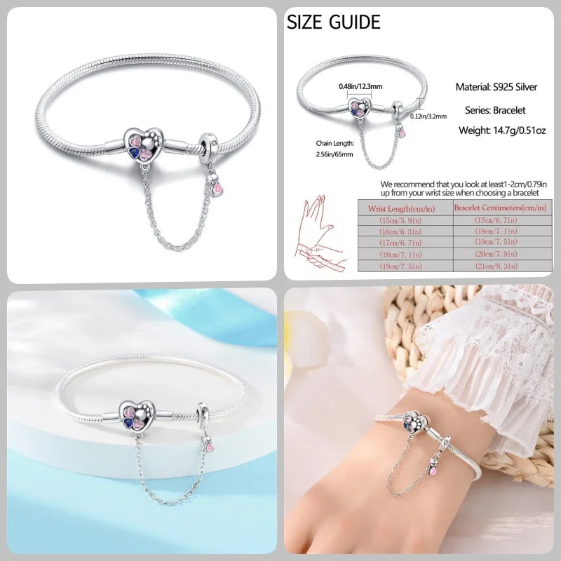 Infinity Glow Bracelet – 925 Sterling Silver