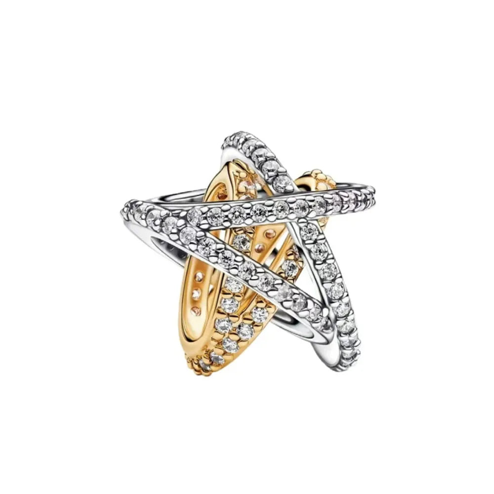 Blue Moon & Stars – 925 Sterling Silver
