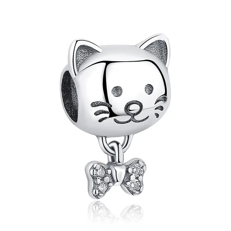 Paw print charm  – 925 Sterling Silver