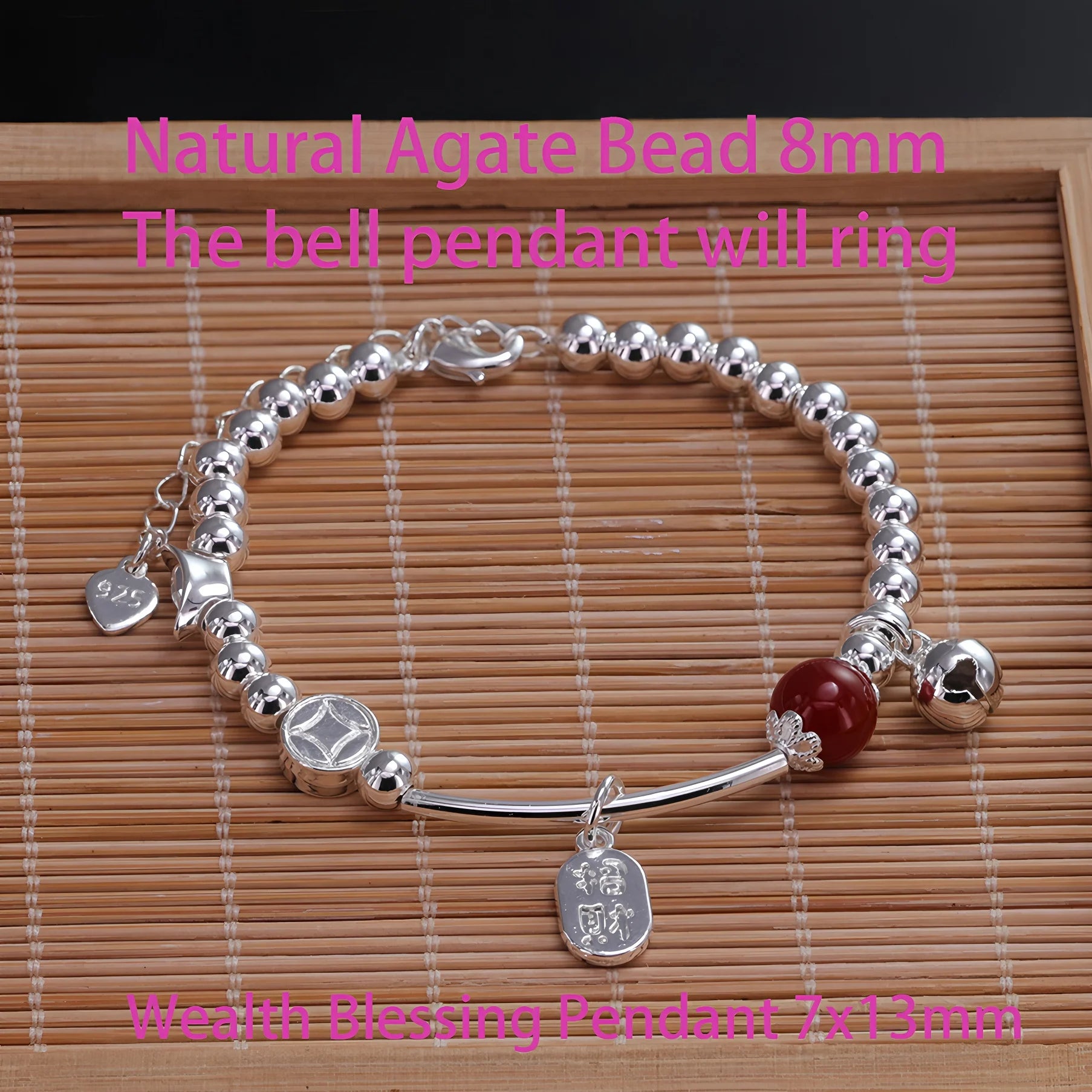 Love Heart Bracelet  – Sterling Silver