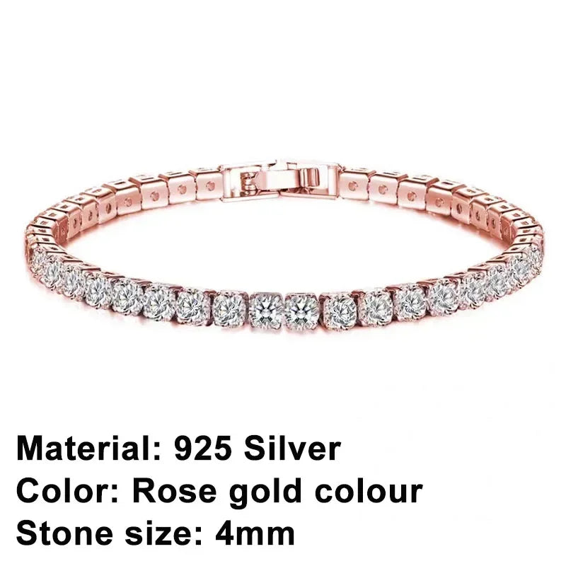Crystal Bracelet – 925 Silver Sterling