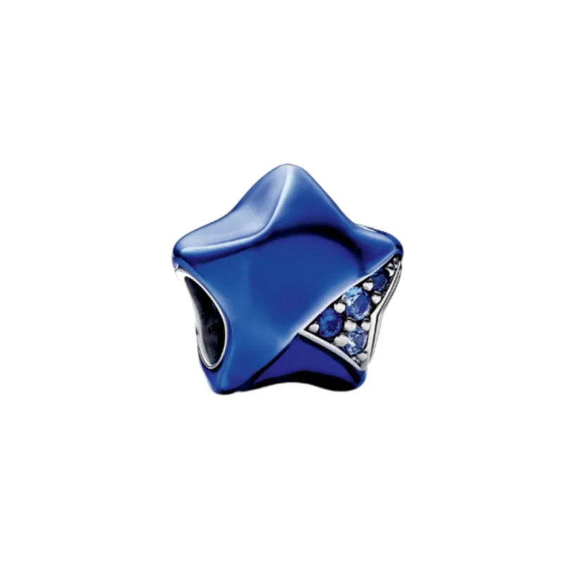 Blue Moon & Stars – 925 Sterling Silver