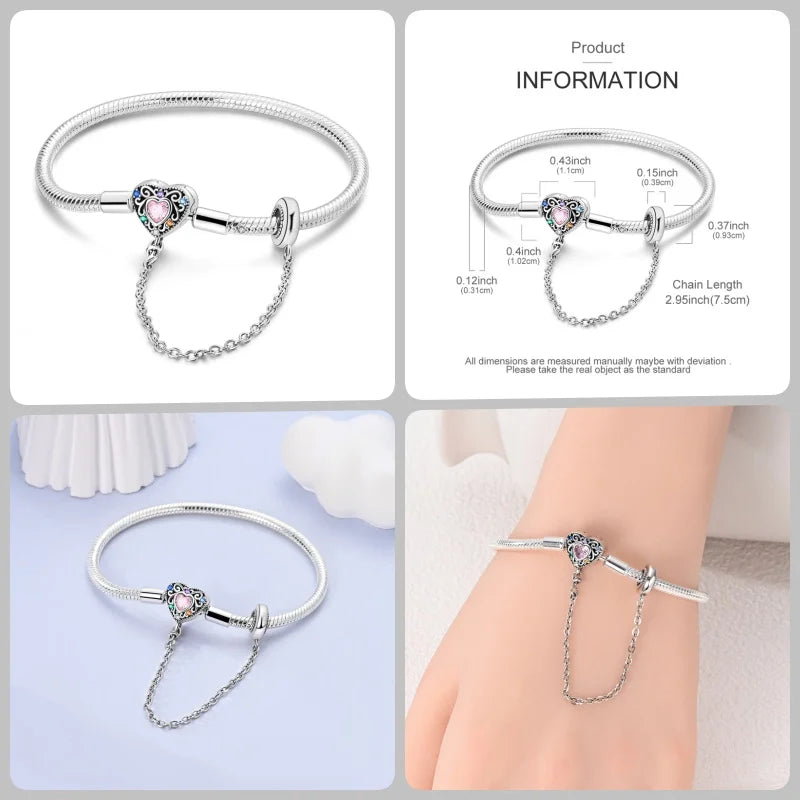 Infinity Glow Bracelet – 925 Sterling Silver