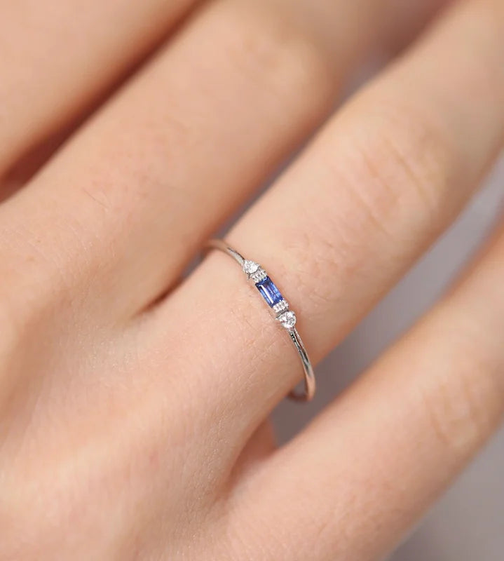 Emerald Zircon Ring – 925 Sterling Silver
