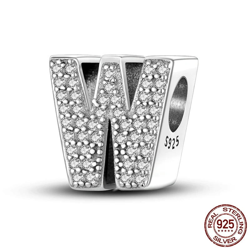 Personalised Alphabet Beads – 925 Sterling Silver