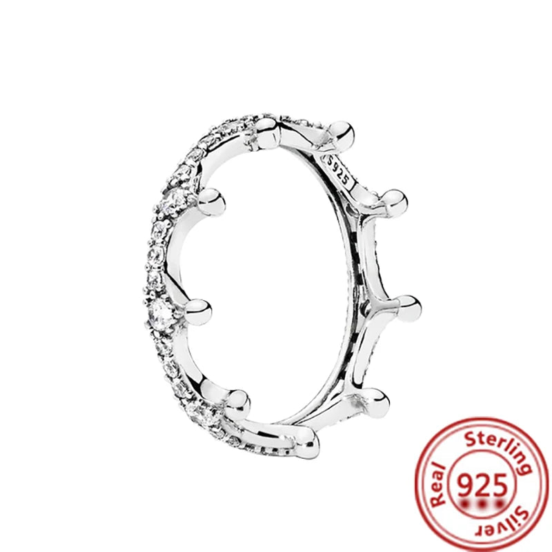 Sparkling Zircon Wings & Floral Detail – 925 Sterling Silver