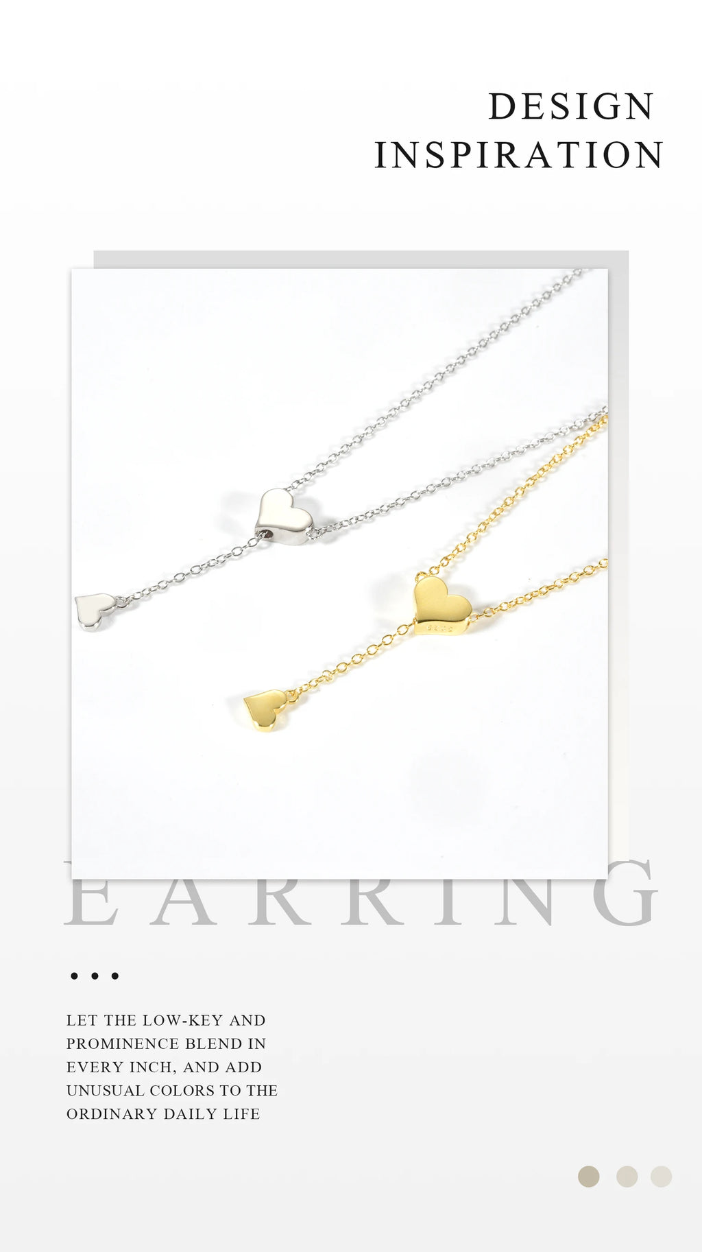 Heart Pendant Necklace – 925 Sterling Silver