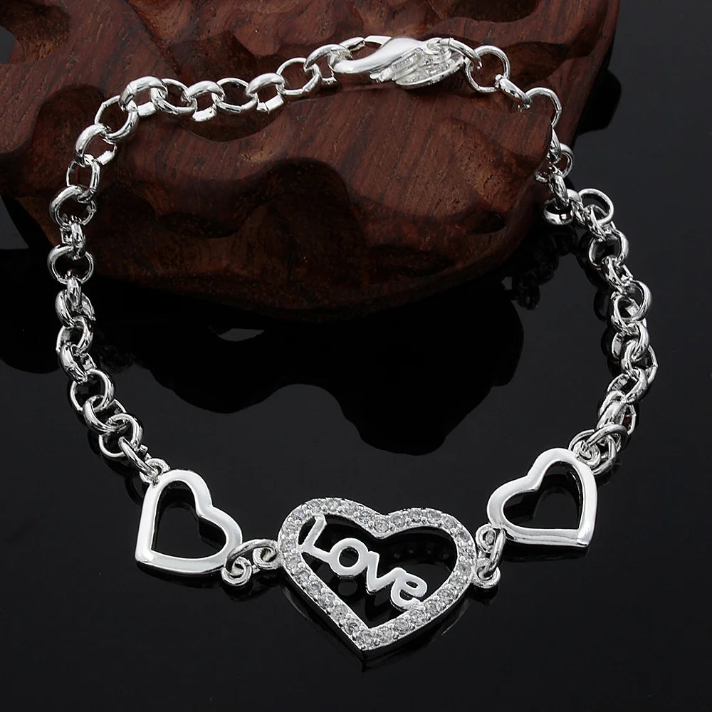 Twisted Rope Chain Bracelet –  925 Sterling Silver