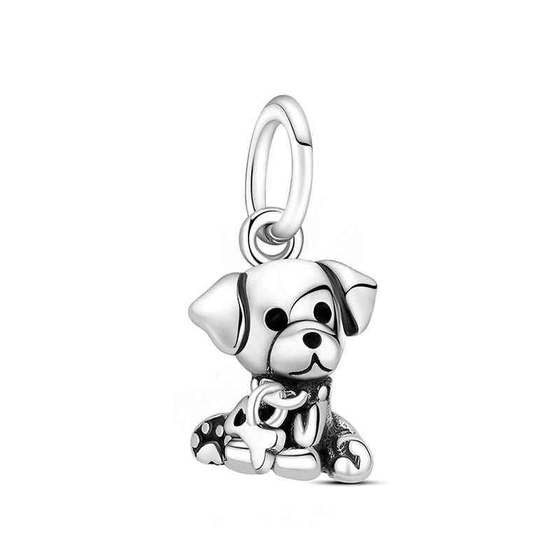 Paw print charm  – 925 Sterling Silver
