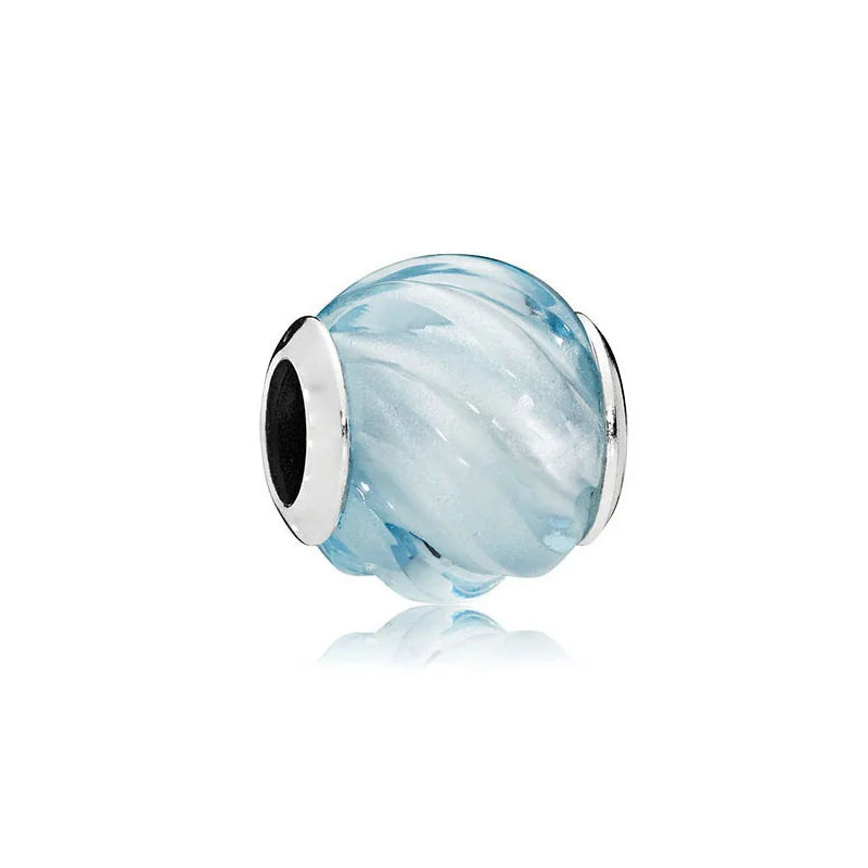 Murano Glass & Heart Charms – 925 Sterling Silver