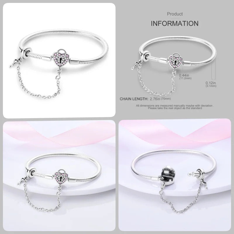 Infinity Glow Bracelet  –  925 Sterling Silver