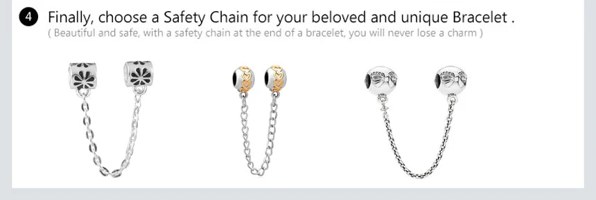 White Series Charms – 925 Sterling Silver