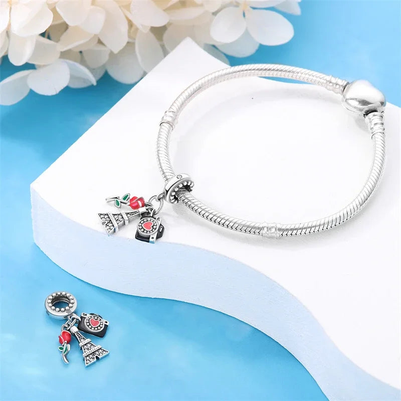 Eiffel Tower Charm –  925 Sterling Silver