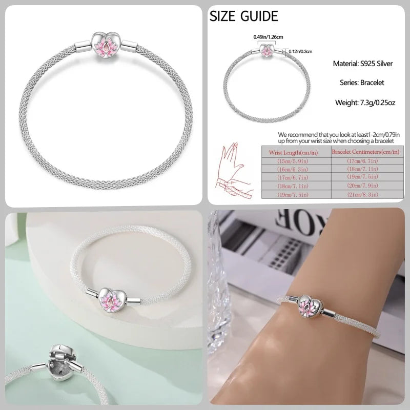 Infinity Glow Bracelet  –  925 Sterling Silver