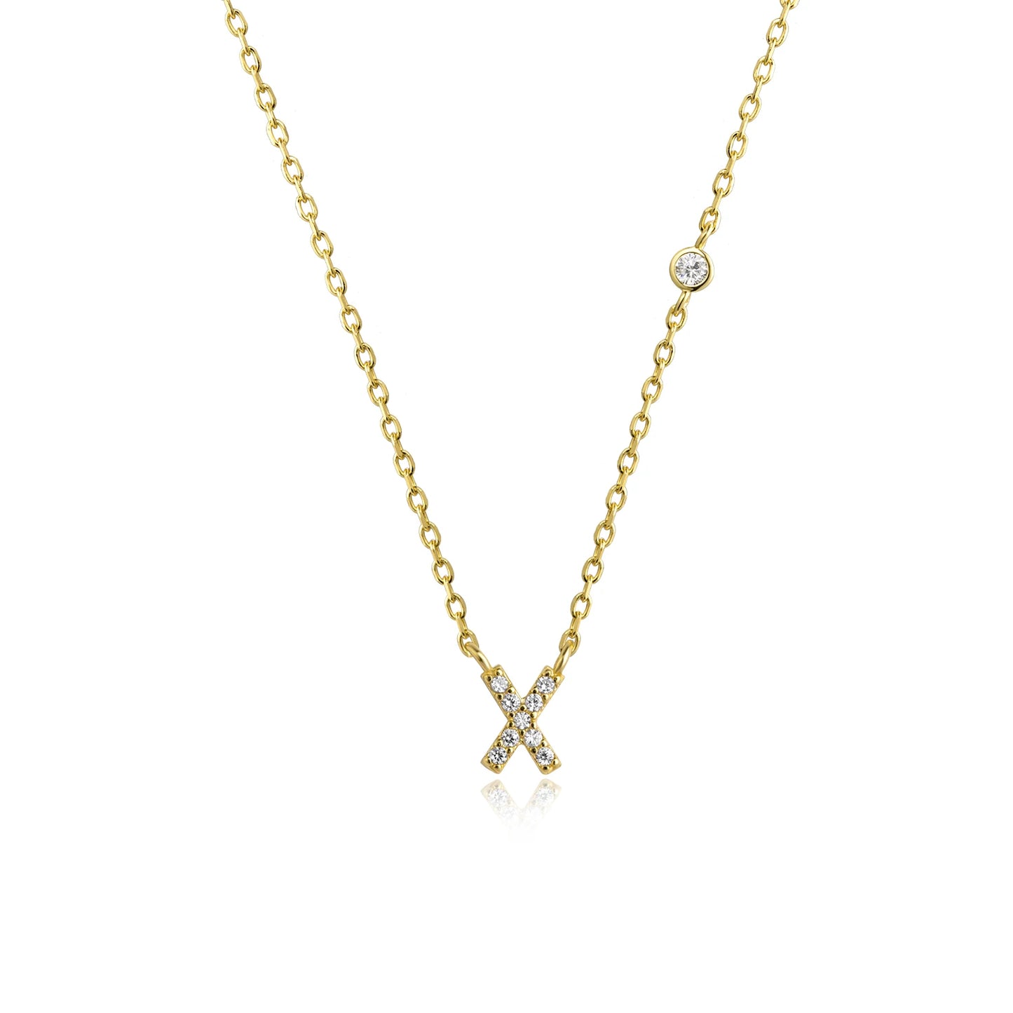 Initial Pendant Necklace – Elegant 925 Sterling Silver