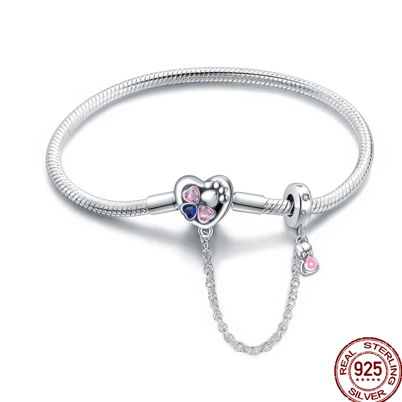Infinity Glow Bracelet  –  925 Sterling Silver