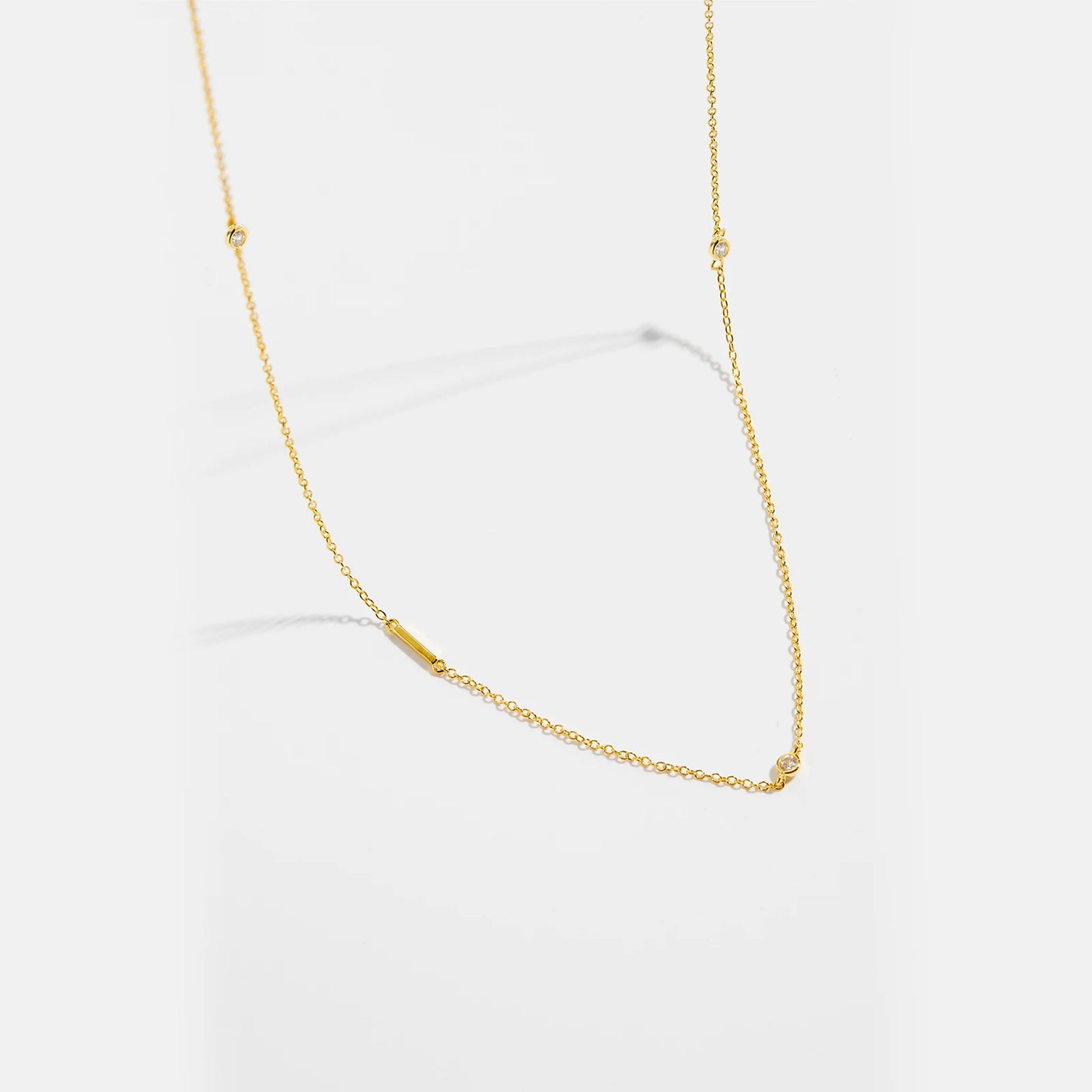 Gold Letter Pendant Choker – 925 Sterling Silver