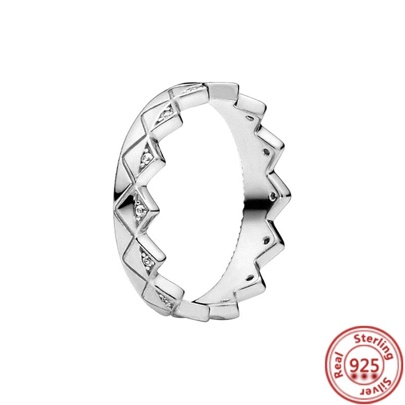 Sparkling Zircon Wings & Floral Detail – 925 Sterling Silver