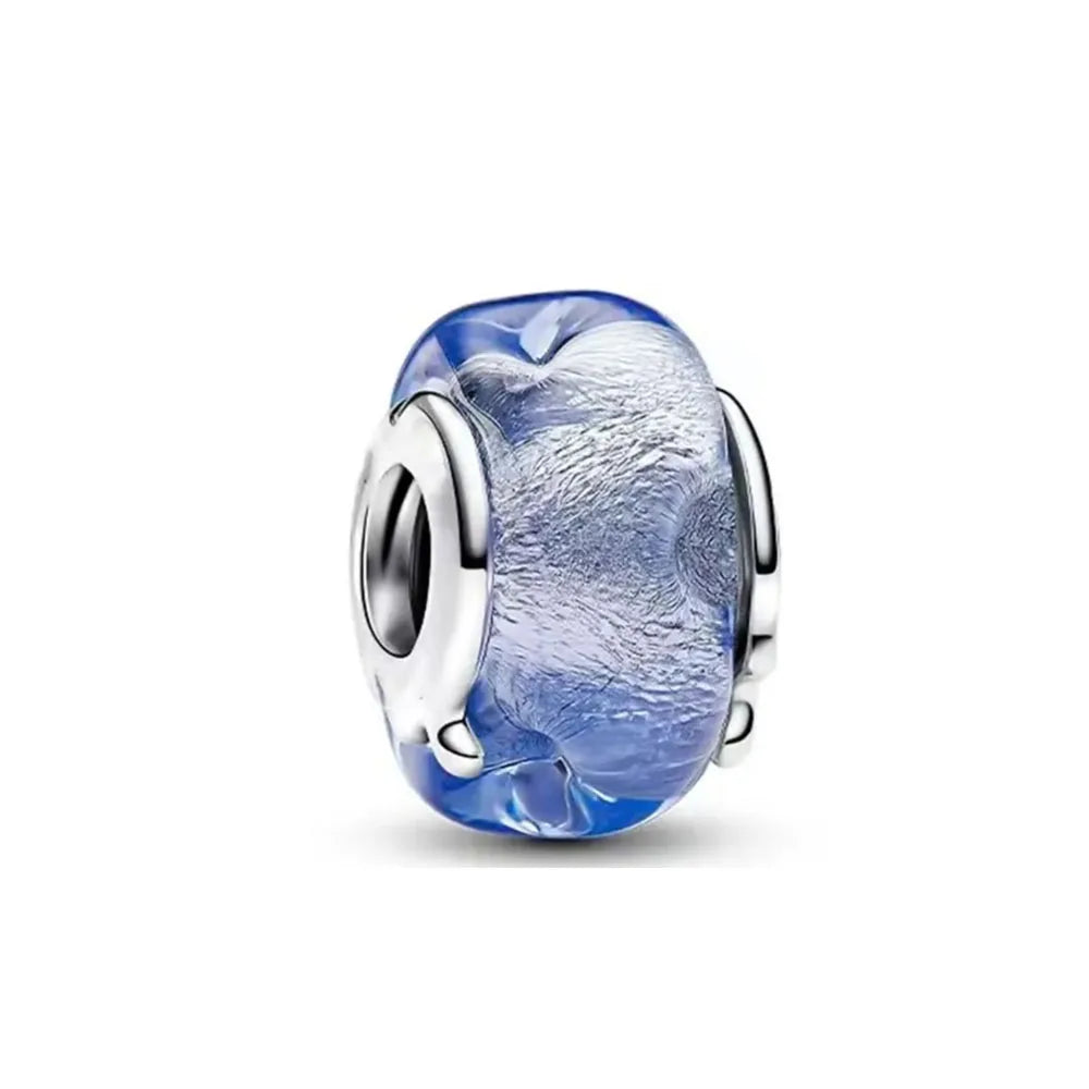 Murano Glass & Heart Charms – 925 Sterling Silver