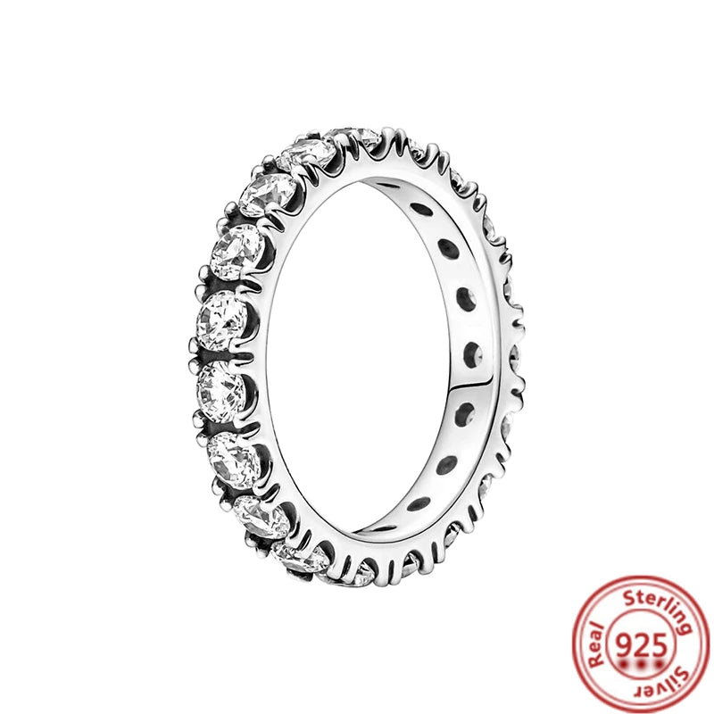 Sparkling Zircon Wings & Floral Detail – 925 Sterling Silver