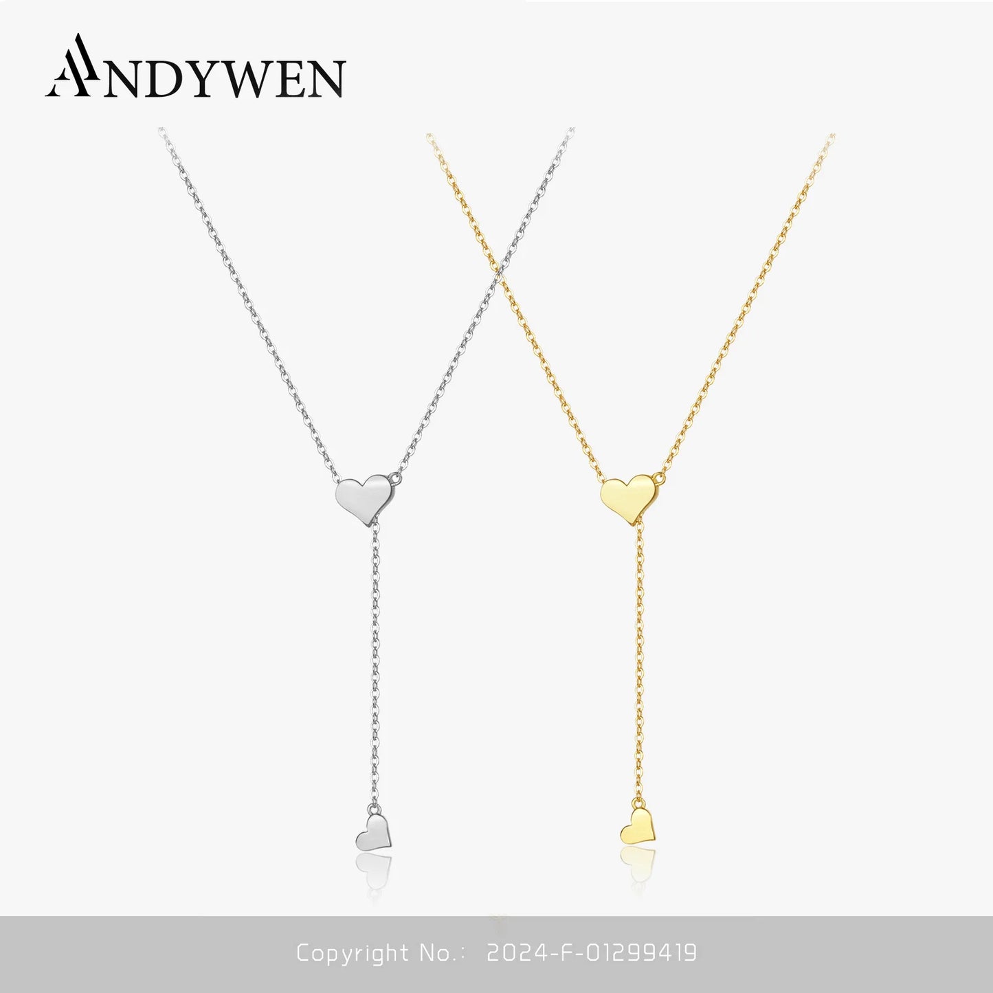 Heart Pendant Necklace – 925 Sterling Silver