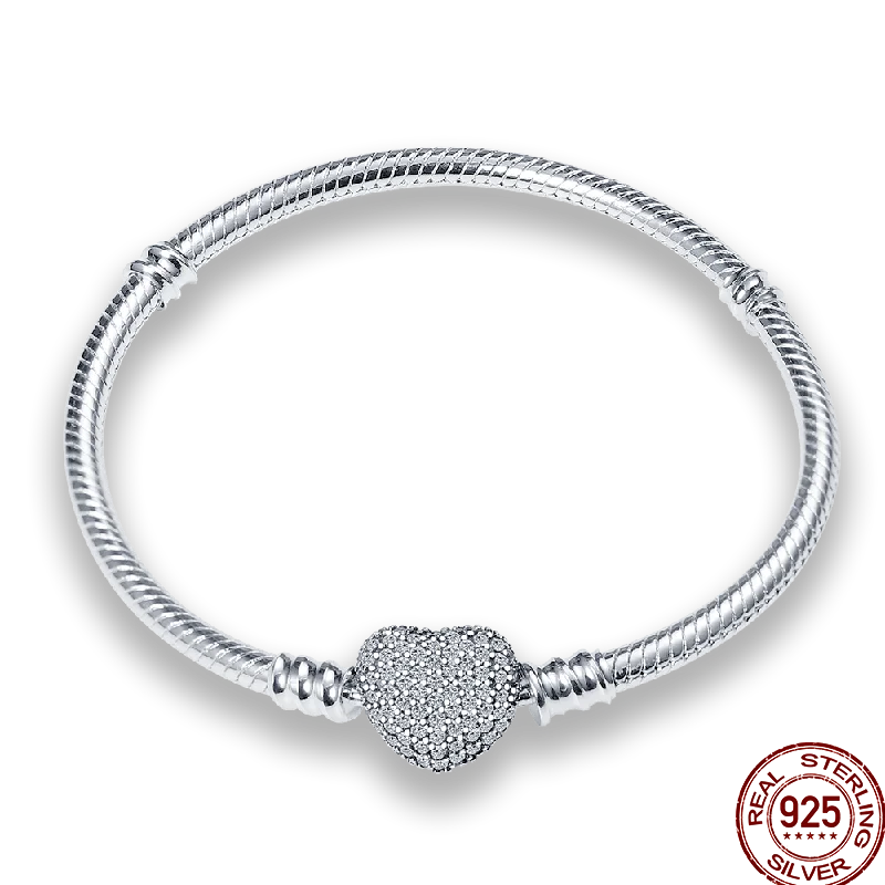 Infinity Glow Bracelet  –  925 Sterling Silver