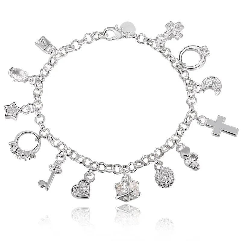 Twisted Rope Chain Bracelet –  925 Sterling Silver