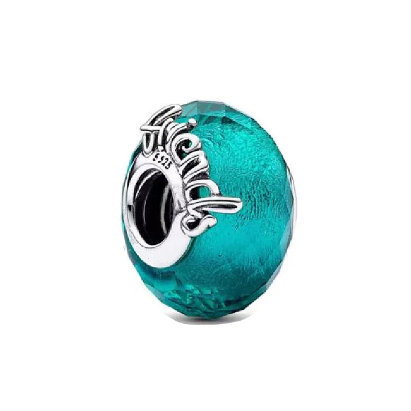 Murano Glass & Heart Charms – 925 Sterling Silver