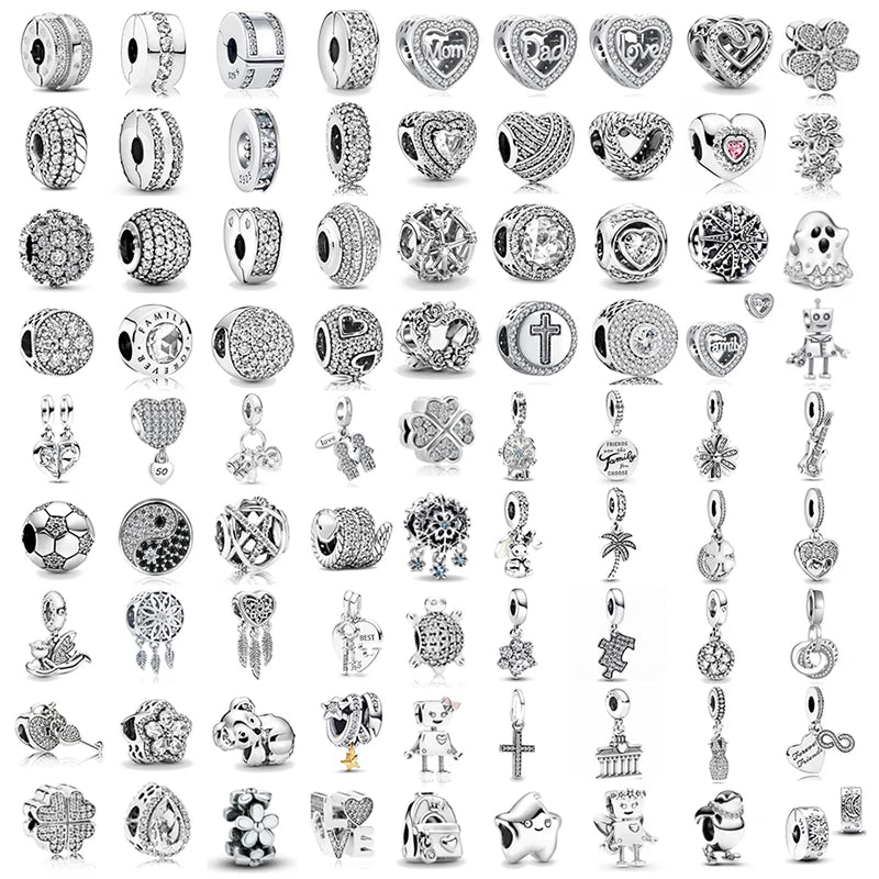White Series Charms – 925 Sterling Silver