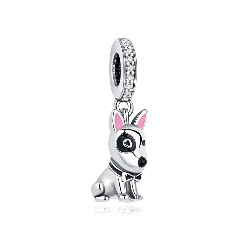 Paw print charm  – 925 Sterling Silver