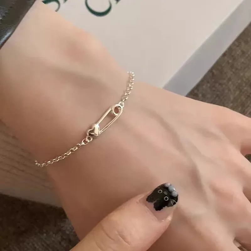 Love Heart Bracelet  – Sterling Silver