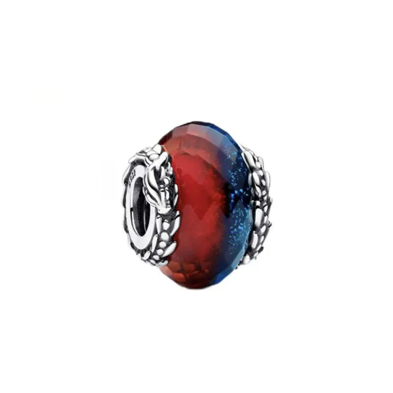 Murano Glass & Heart Charms – 925 Sterling Silver
