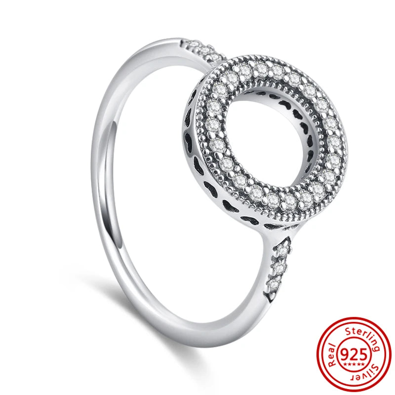 Sparkling Zircon Wings & Floral Detail – 925 Sterling Silver