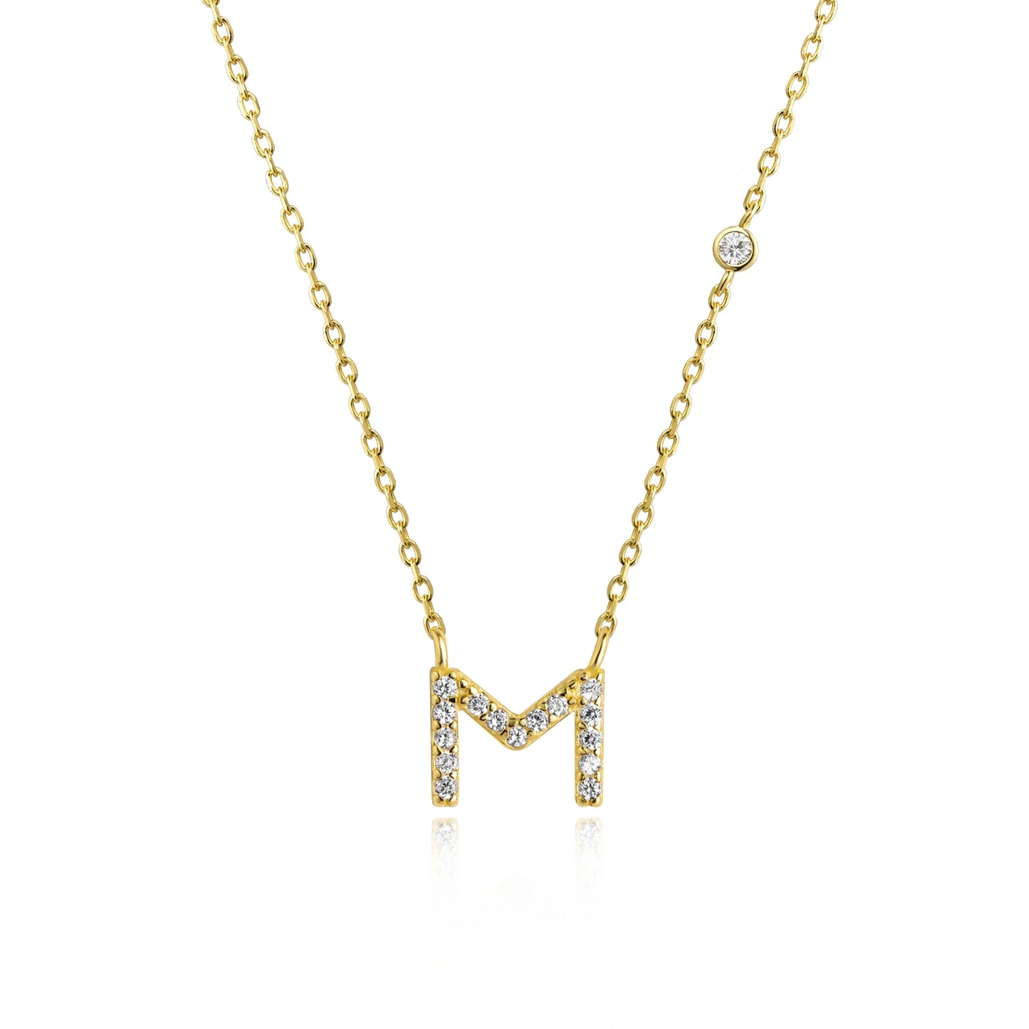 Initial Pendant Necklace – Elegant 925 Sterling Silver