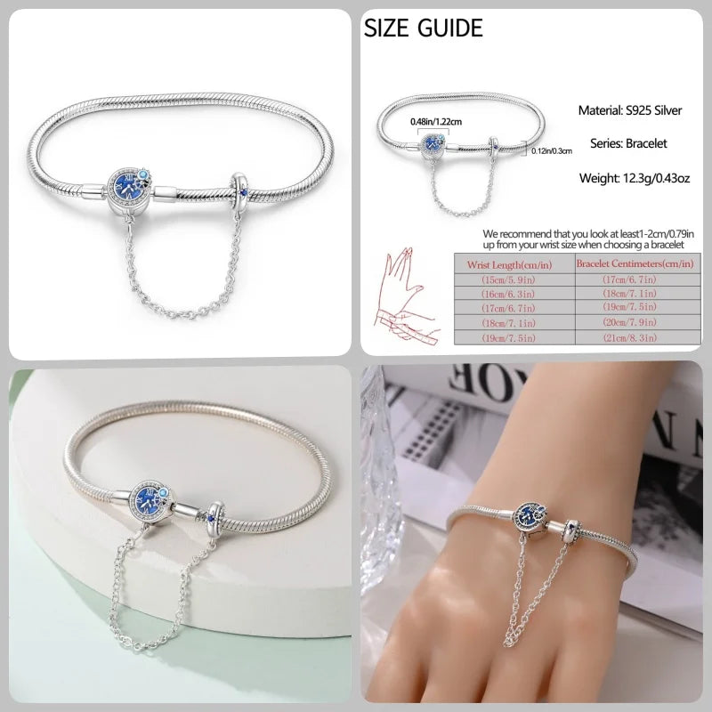 Infinity Glow Bracelet  –  925 Sterling Silver