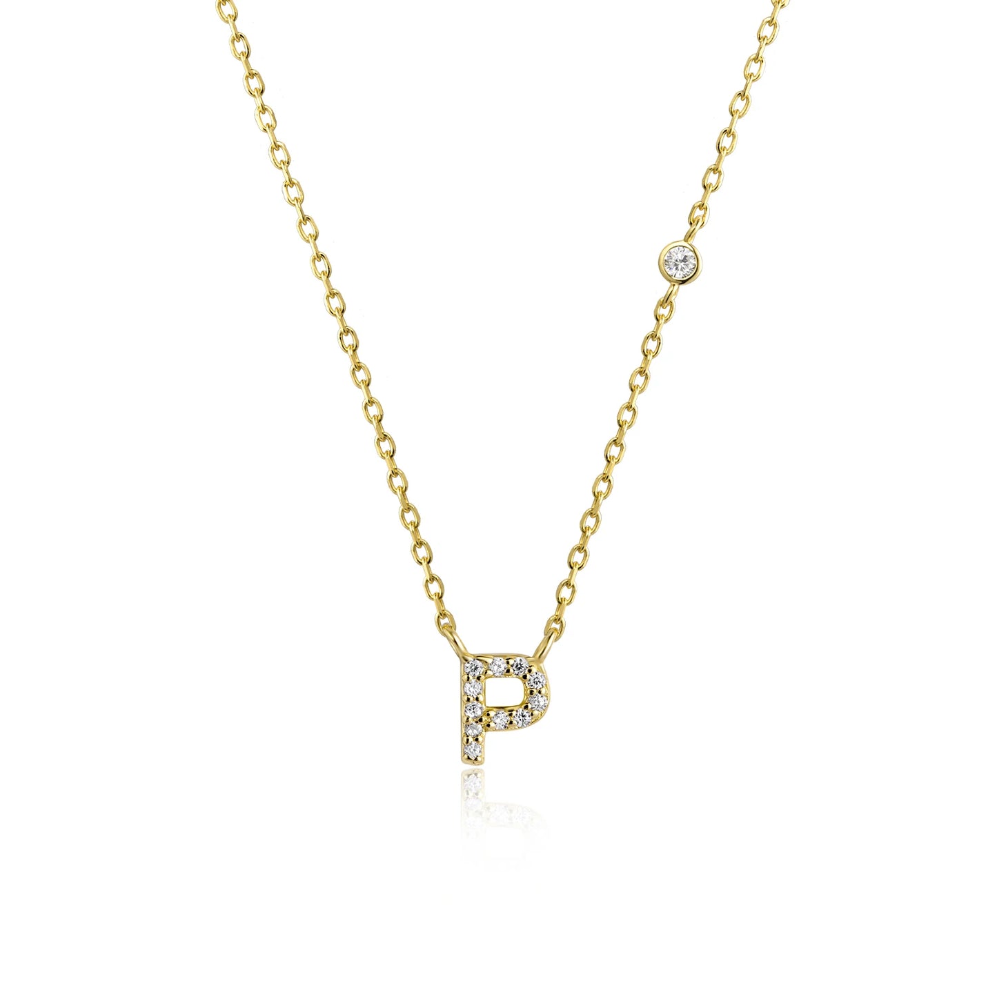 Initial Pendant Necklace – Elegant 925 Sterling Silver