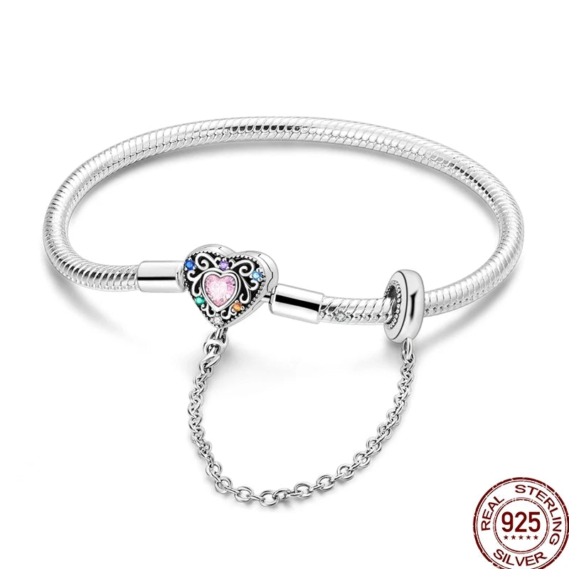 Infinity Glow Bracelet  –  925 Sterling Silver