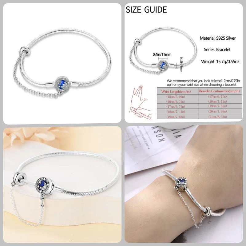 Infinity Glow Bracelet  –  925 Sterling Silver