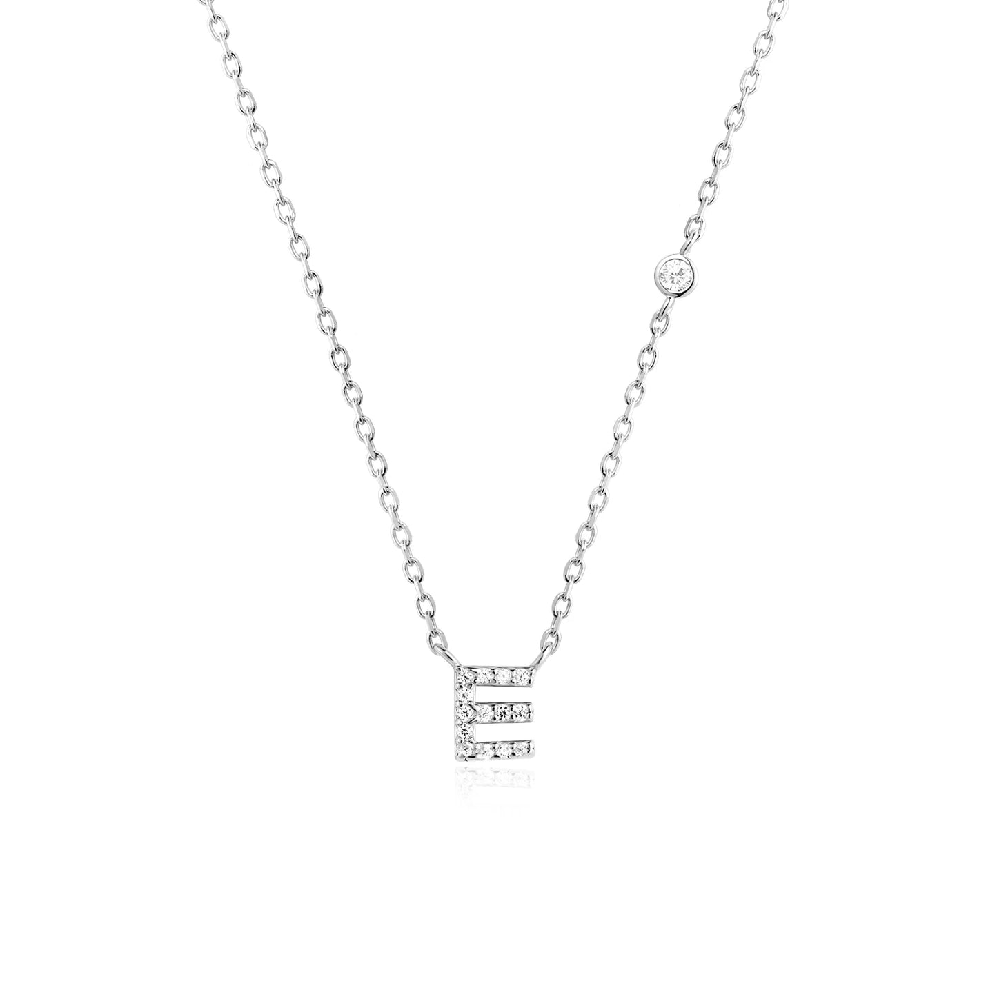 Initial Pendant Necklace – Elegant 925 Sterling Silver