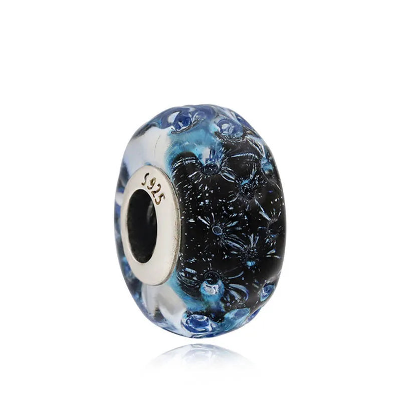 Murano Glass & Heart Charms – 925 Sterling Silver
